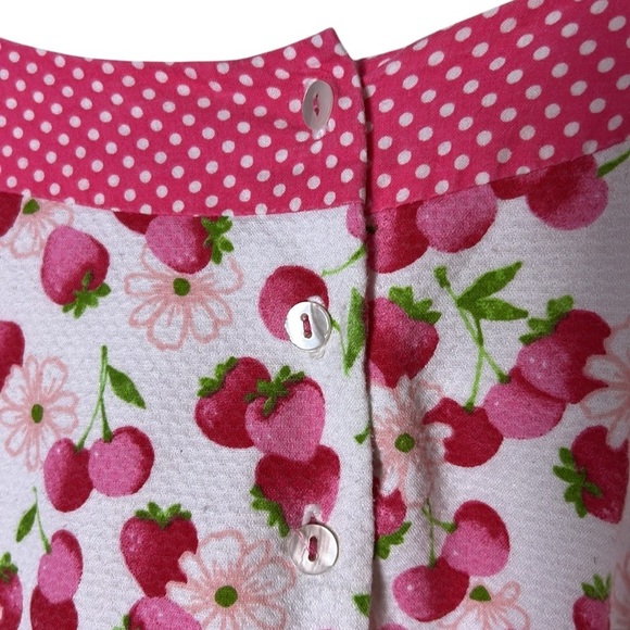 Sarah Louise kids formal dress,floral cherries,pageant,photo 
 sz 6? PTP 11.5 - Picture 6 of 16